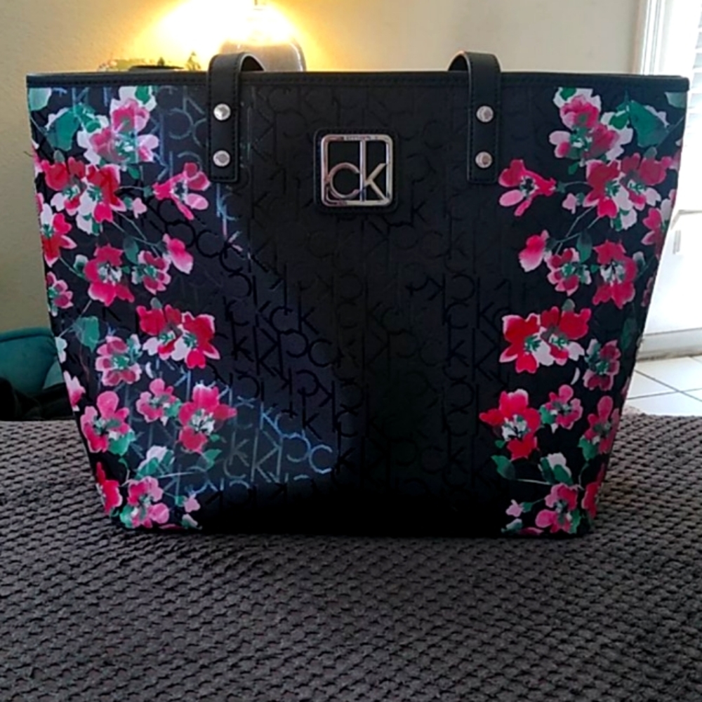 Calvin Klein Floral Tote Bag